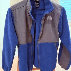The North Face ❄️ Fleece Jacket Blue & Gray | Boys Large (L/G) | Zip Front